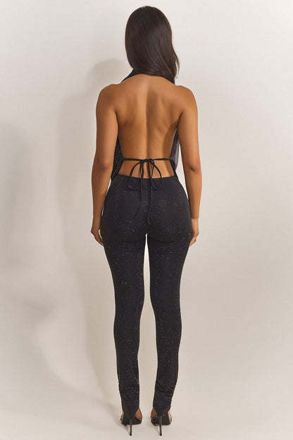 The Leia Top in Black Hotfix