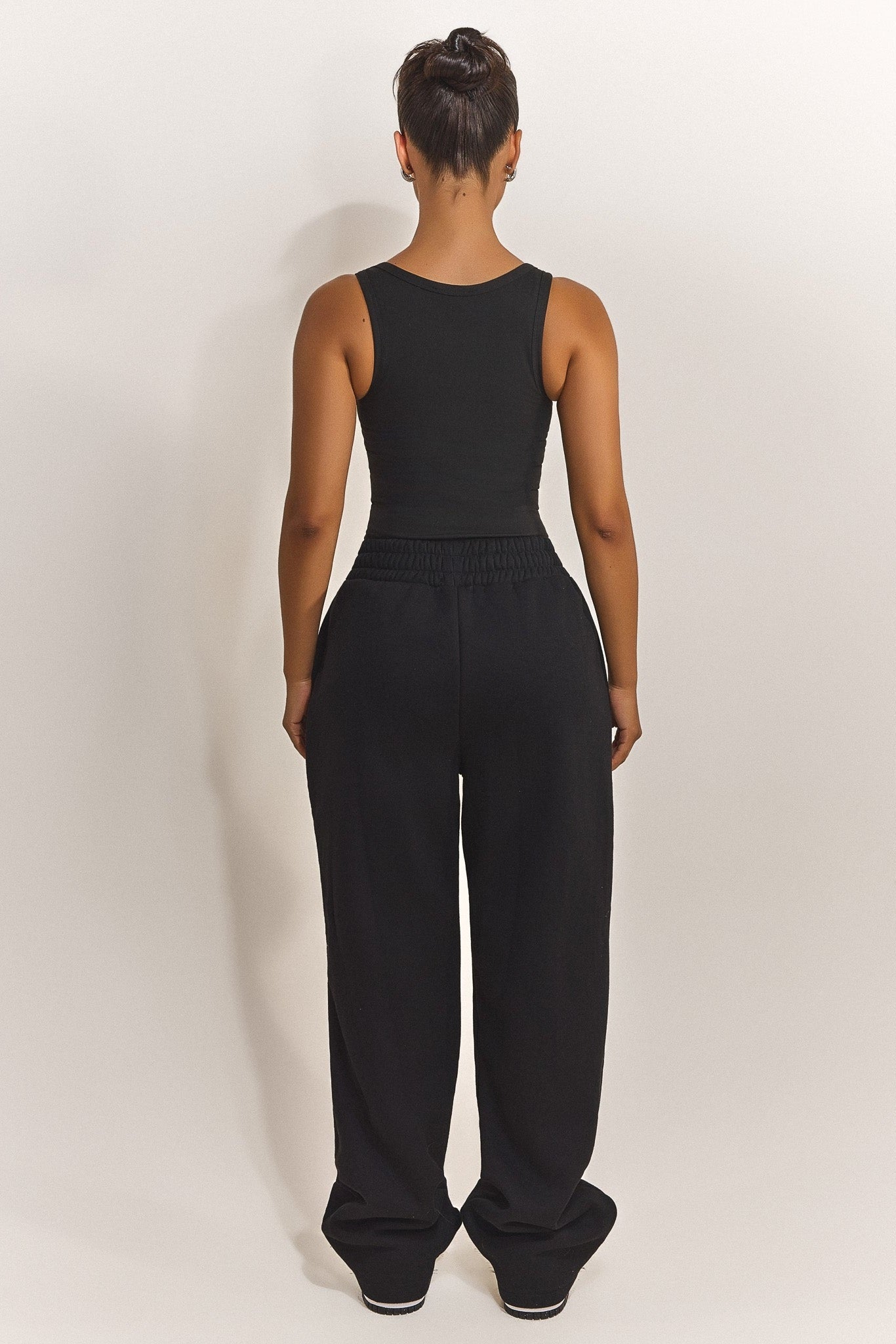 The Sculpt Vest Top in Black