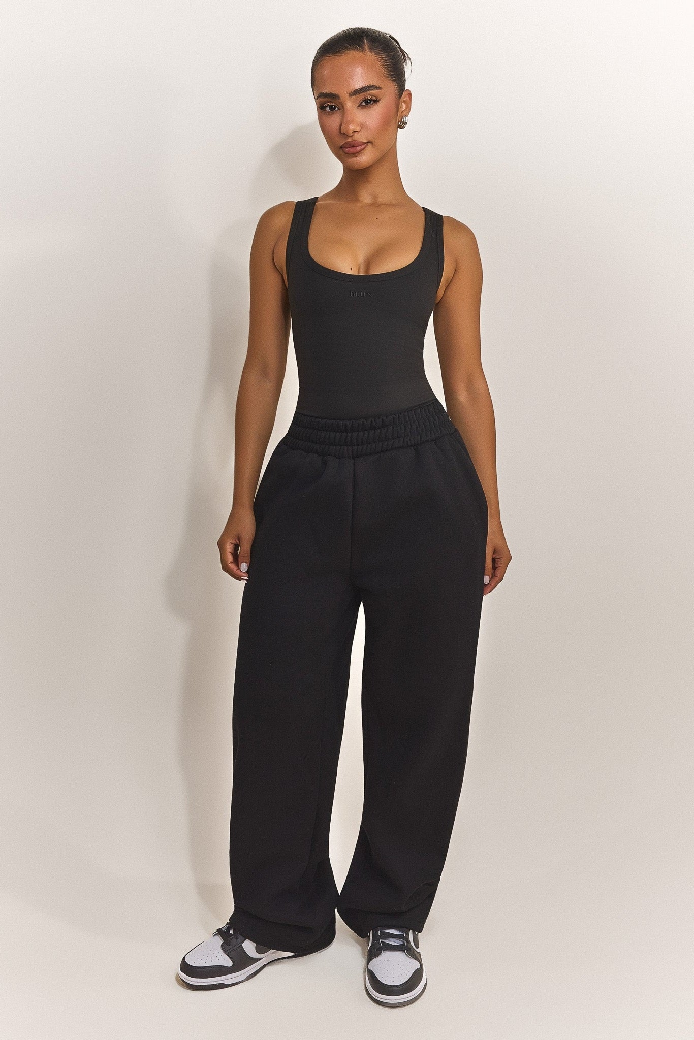 The Sculpt Vest Top in Black