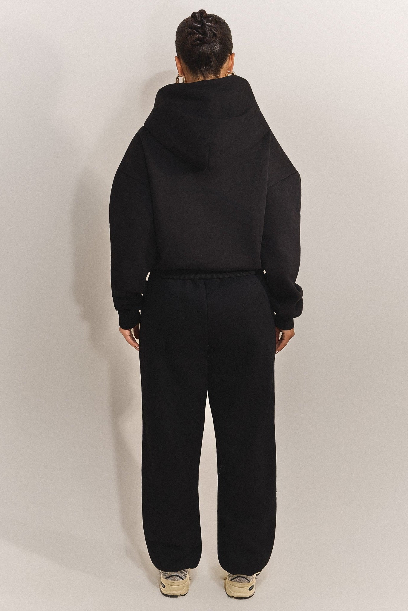 The Classics Longline Zip Jacket in Black