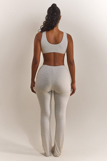 The Scoop Bralet in Grey Marl