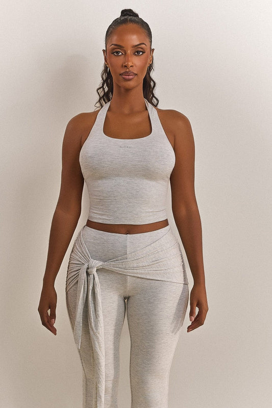 The Halter Vest in Grey Marl