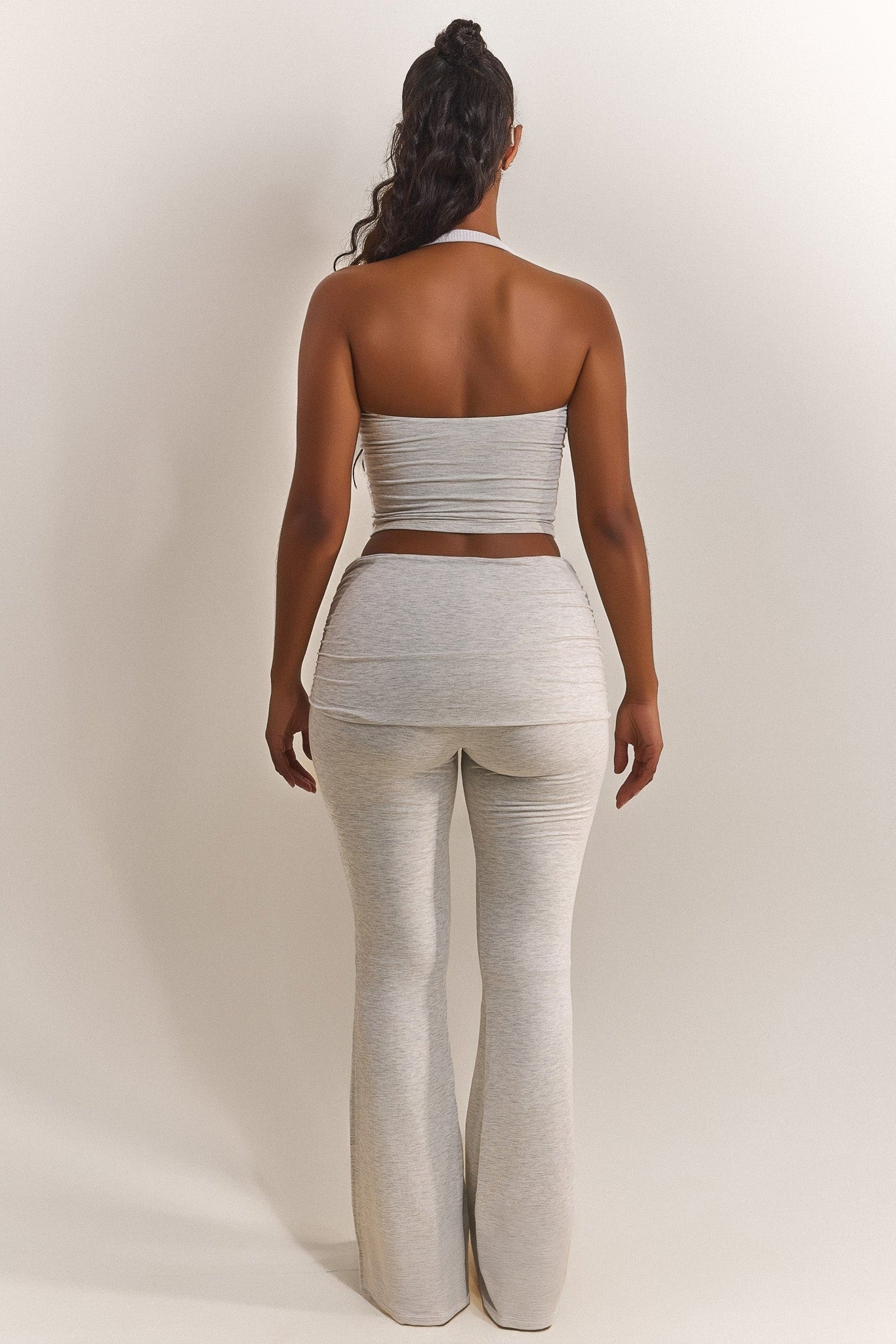 The Halter Vest in Grey Marl