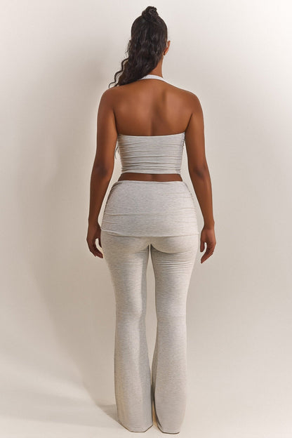 The Halter Vest in Grey Marl