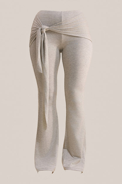 The Tie Trouser in Grey Marl