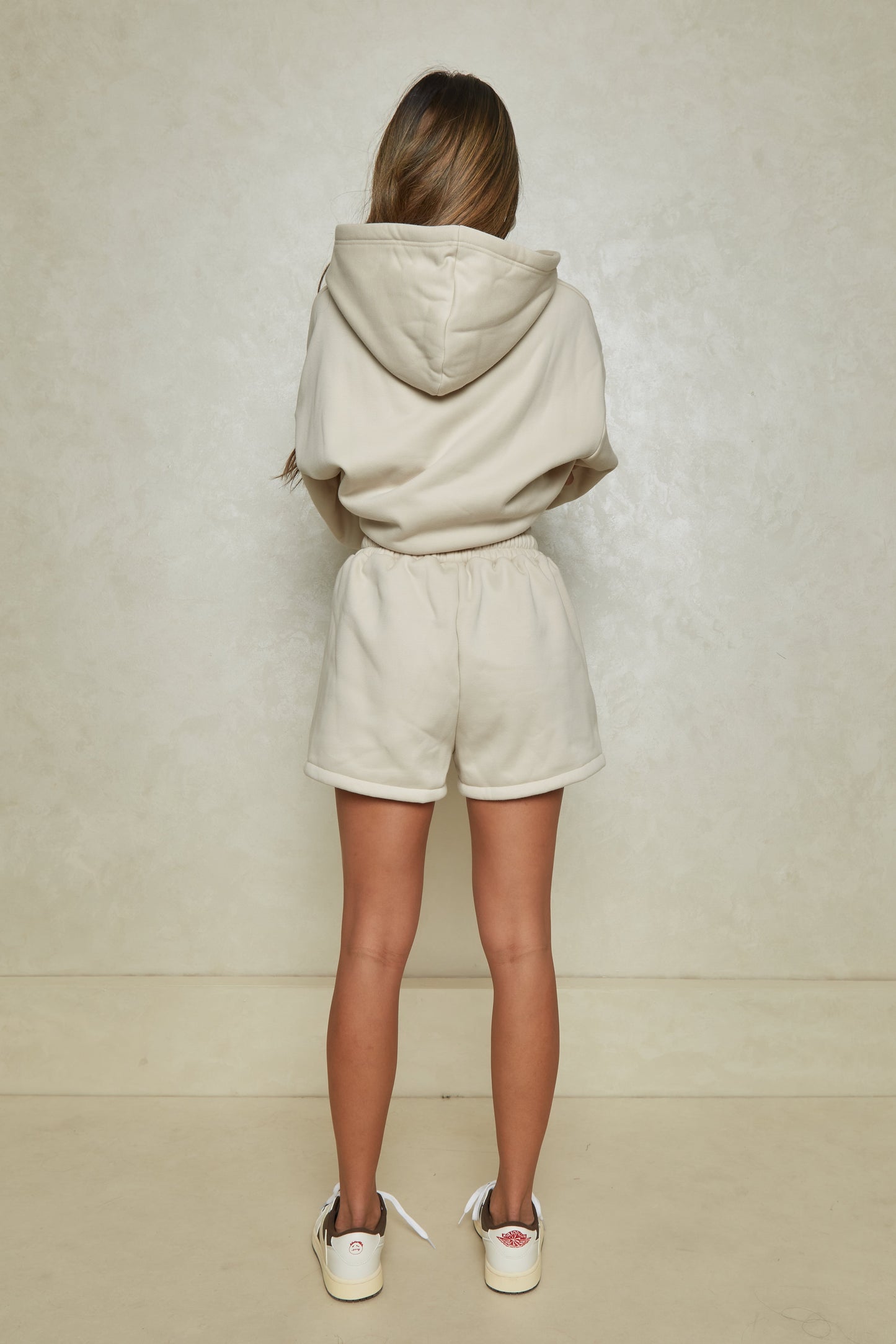 The Essentials Hoodie in Stone