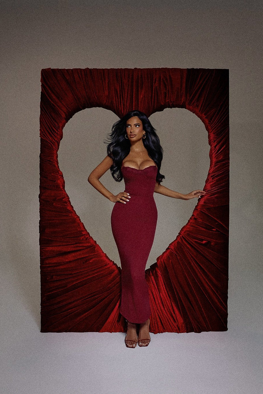 The Bij Maxi in Red