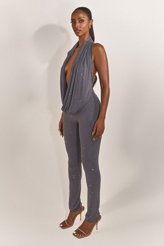 The Leia Top in Charcoal Hotfix