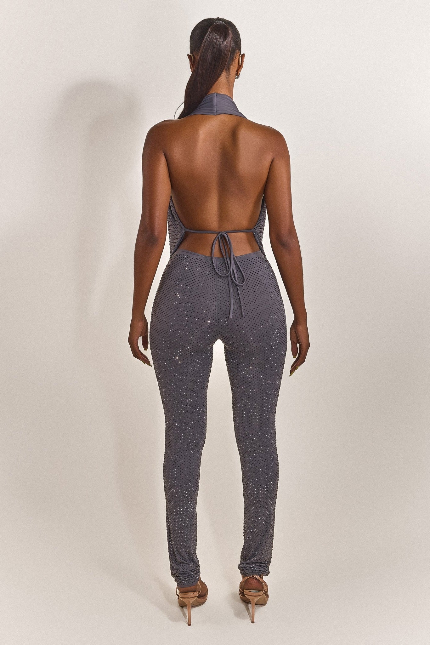 The Leia Top in Charcoal Hotfix