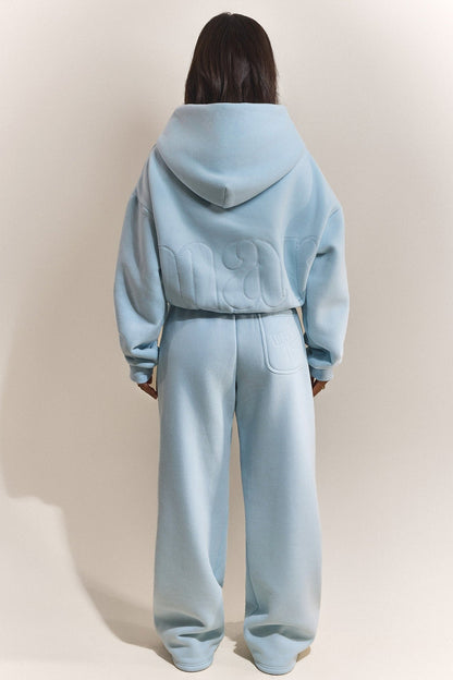 The Graphic Mars Zip Up Jacket in Baby Blue