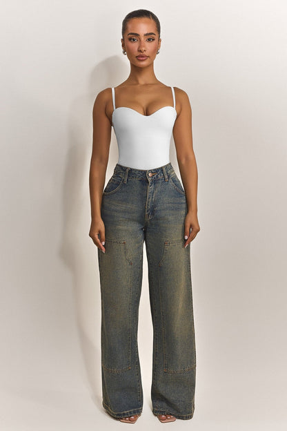 The Sculpt Bodysuit in White