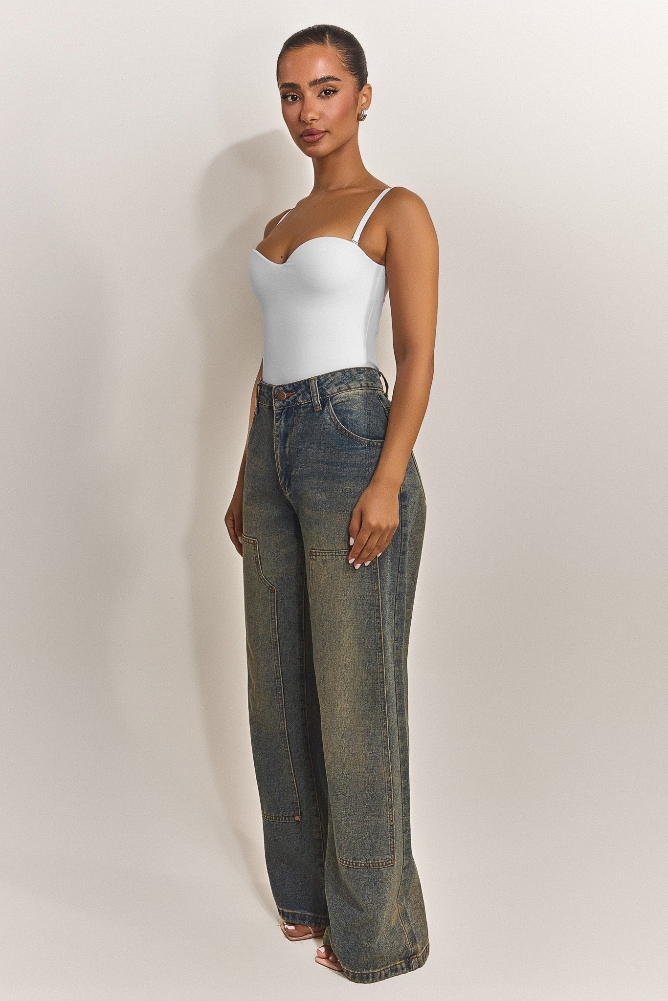 The Sculpt Bodysuit in White