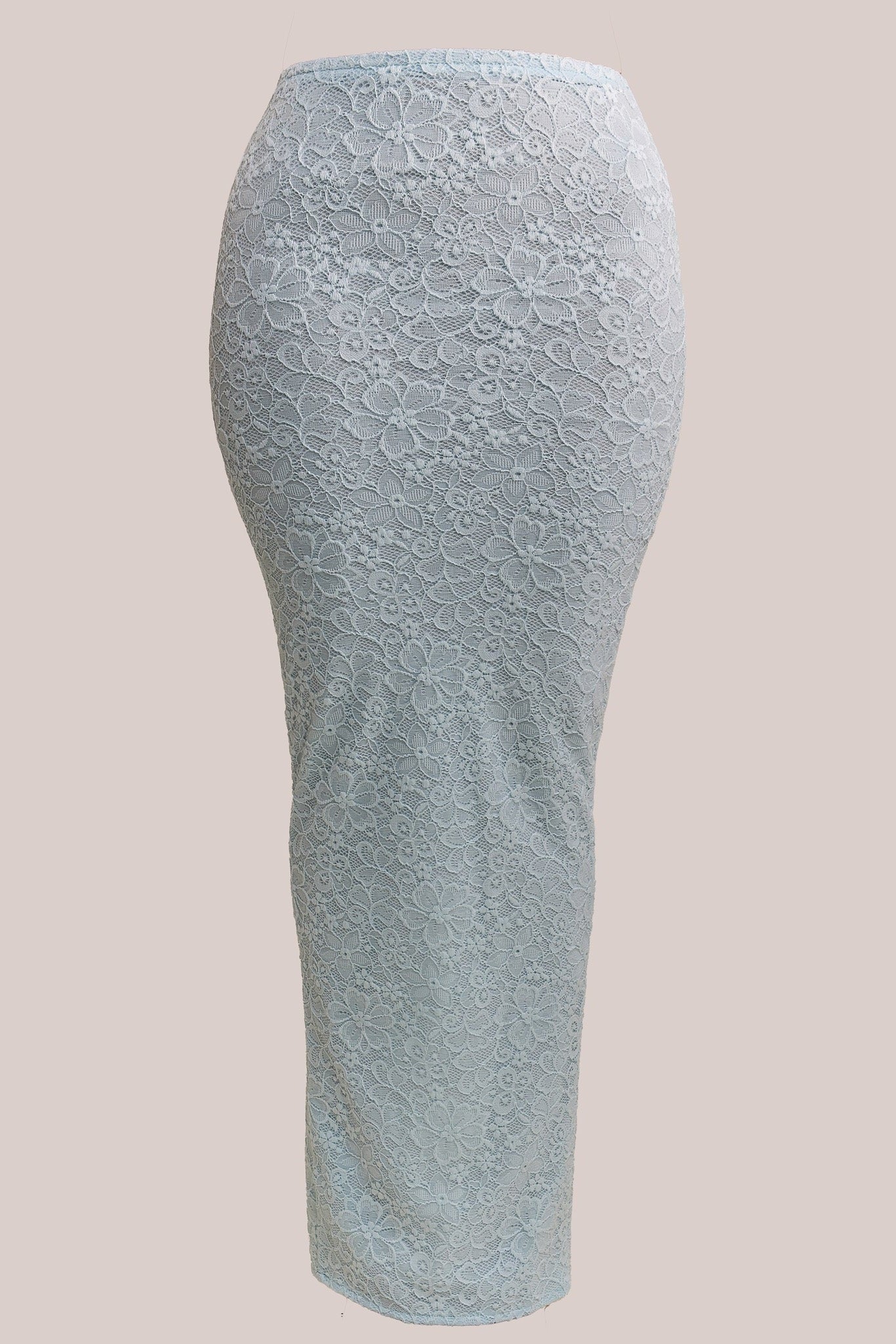 The Cinched Lace Corset Maxi Set in Blue