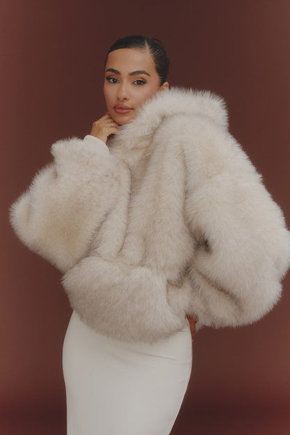 The Blair Hoodie in Cream