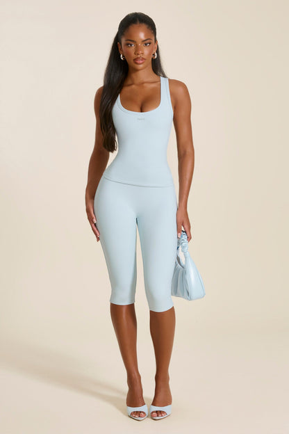 The Sculpt Vest Top in Baby Blue