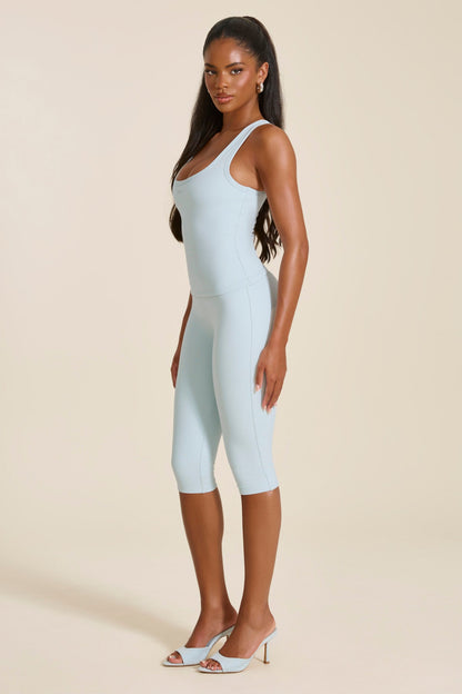 The Sculpt Vest Top in Baby Blue