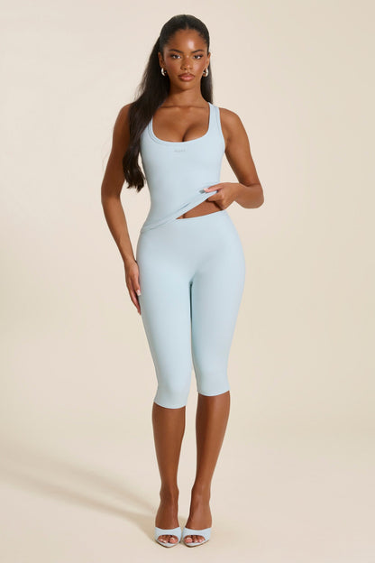 The Sculpt Vest Top in Baby Blue