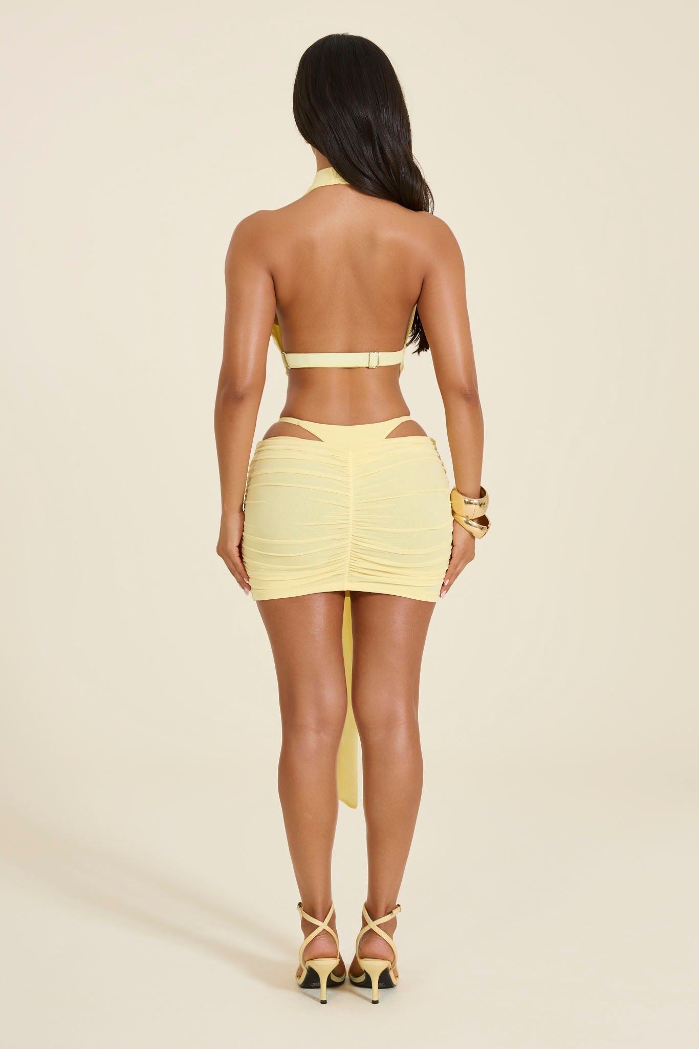 The Kellie Mini Skirt in Yellow