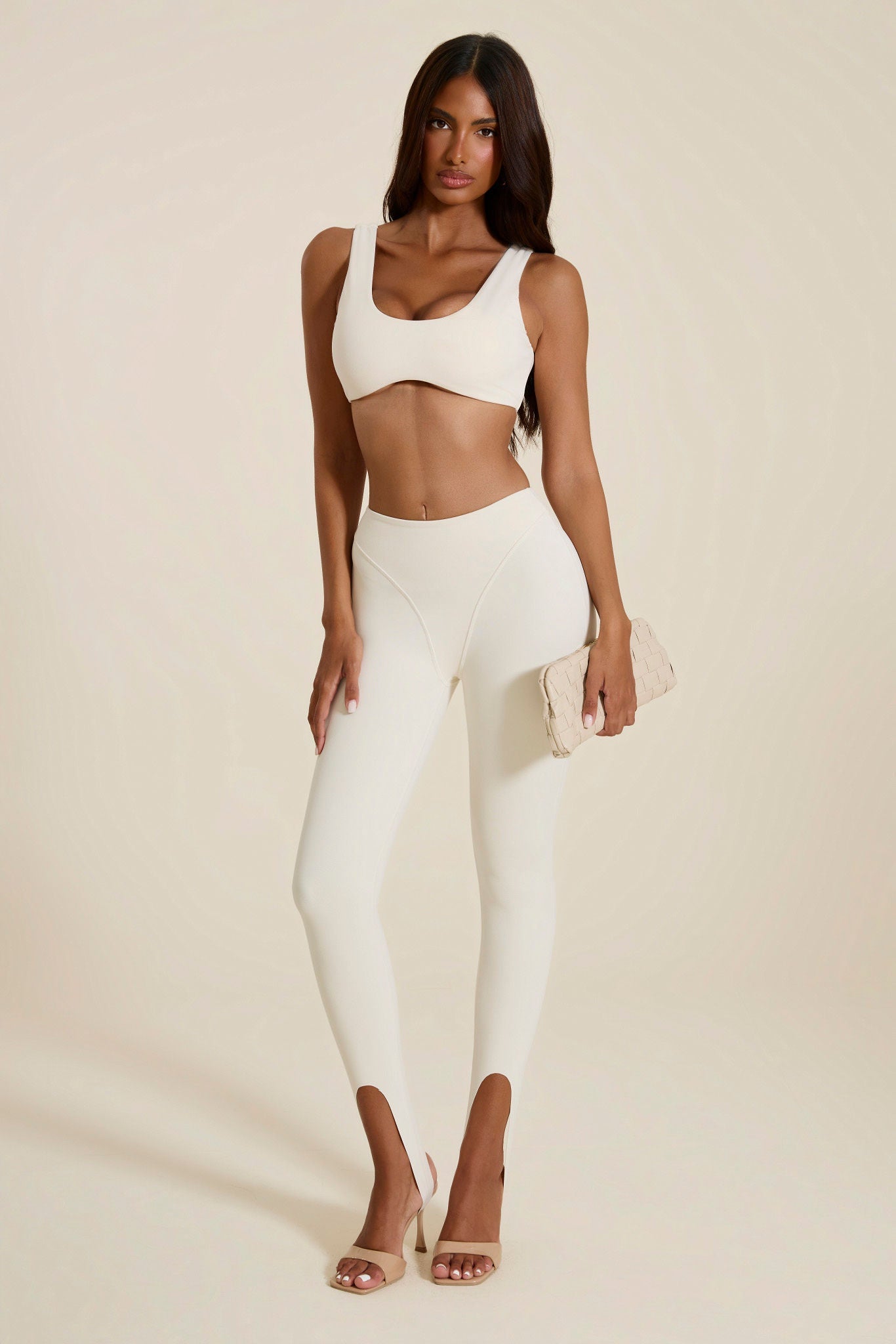 The Scoop Sculpt Bralet in Stone