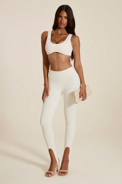 The Scoop Sculpt Bralet in Stone
