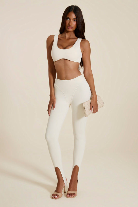 The Scoop Sculpt Bralet in Stone