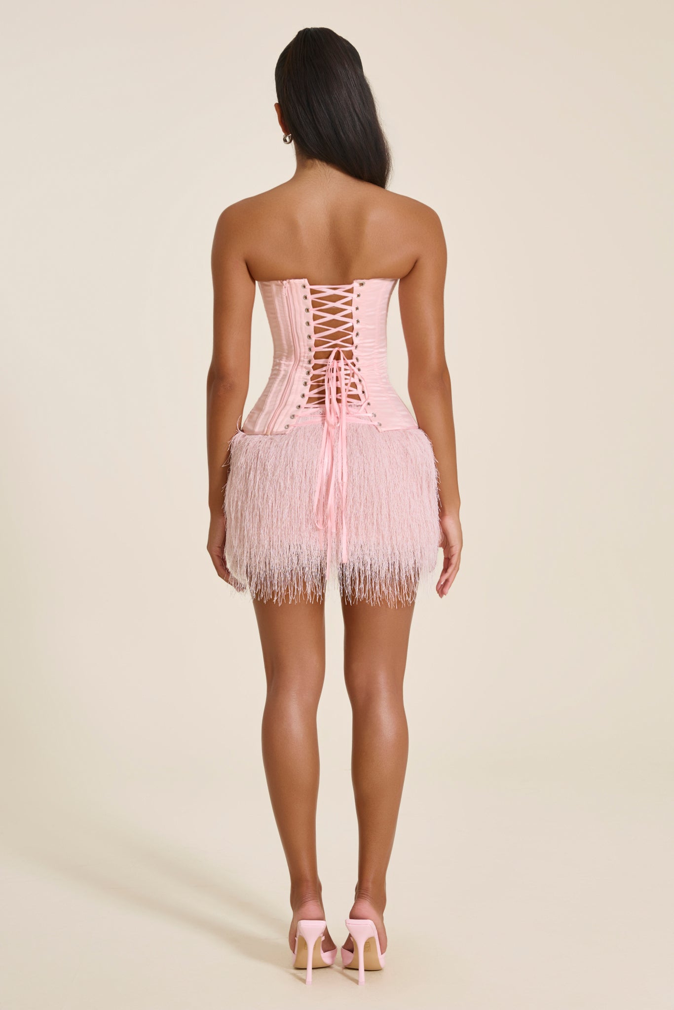 The Mila Mini Skirt in Baby Pink