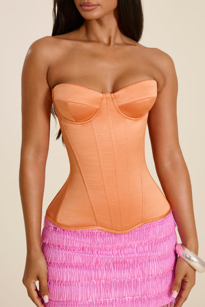 The Avena Beaded Mini Skirt in Pink