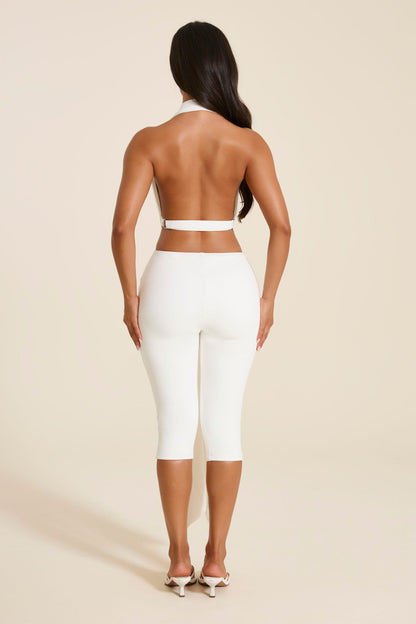 The Maryam Capri Leggings in White