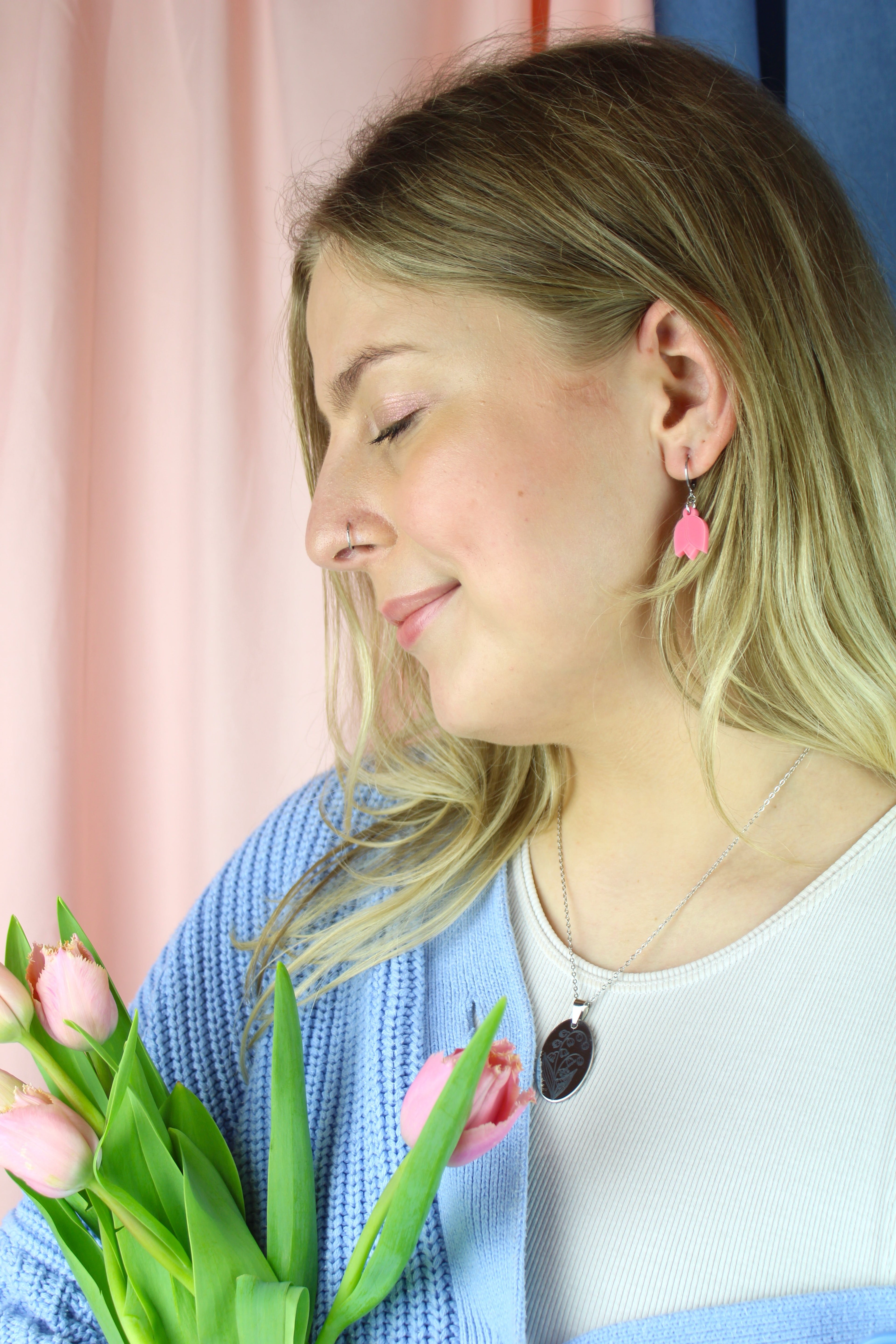 May Birth Flower Necklace - Lily of the Valley