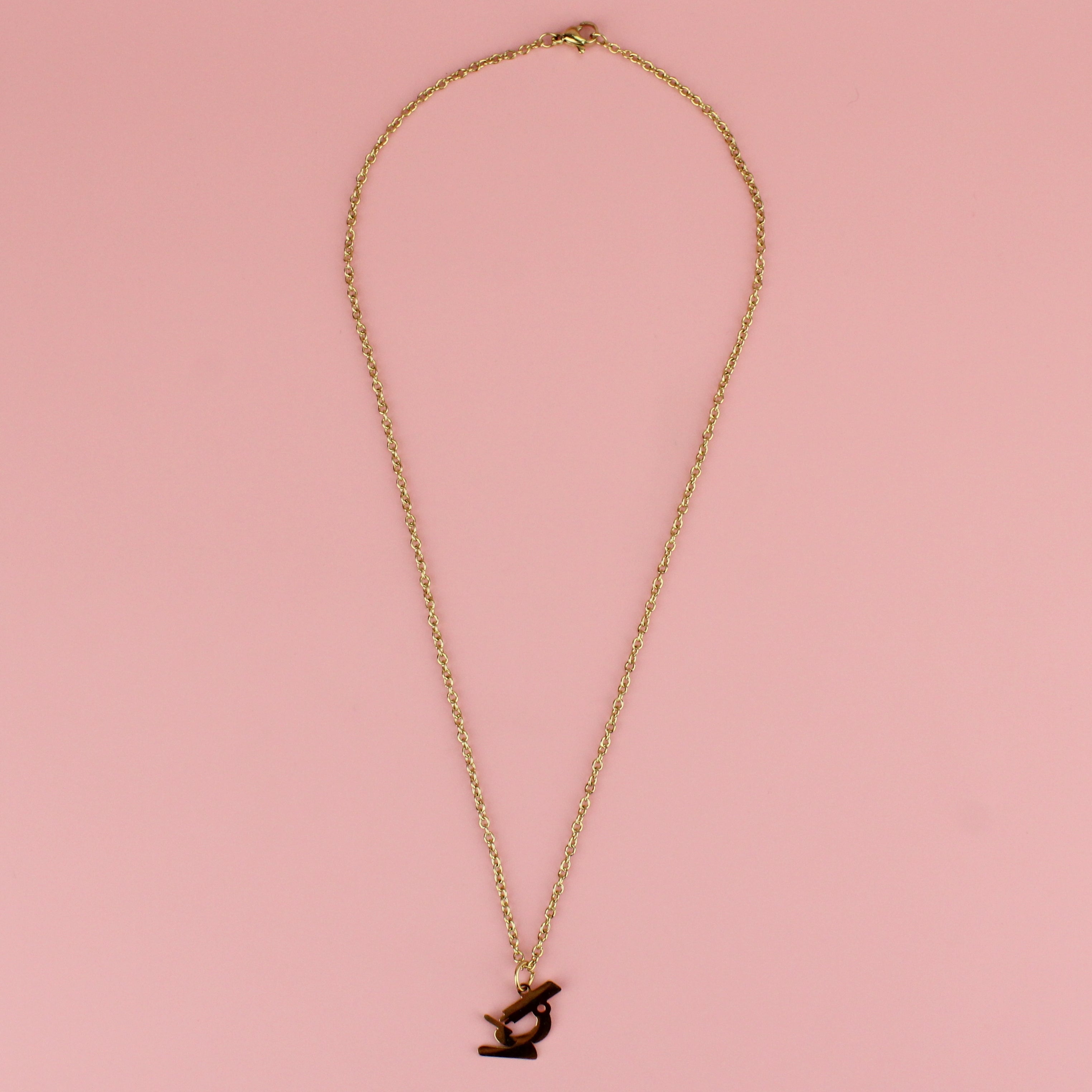 Microscope Necklace (Gold Plated)