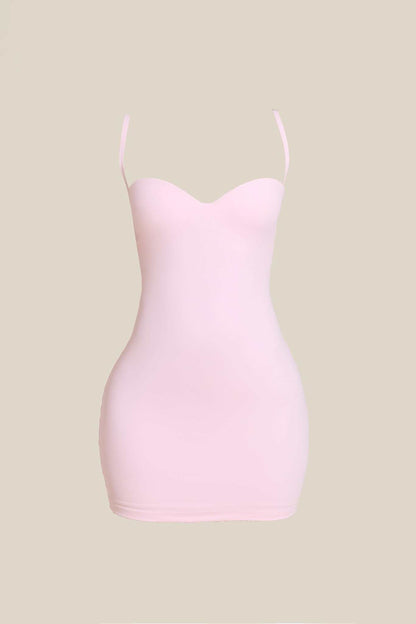 The Sculpt Mini Dress in Pink