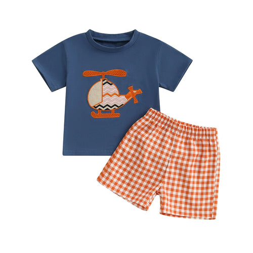HELICOPTER Checkered Outfit