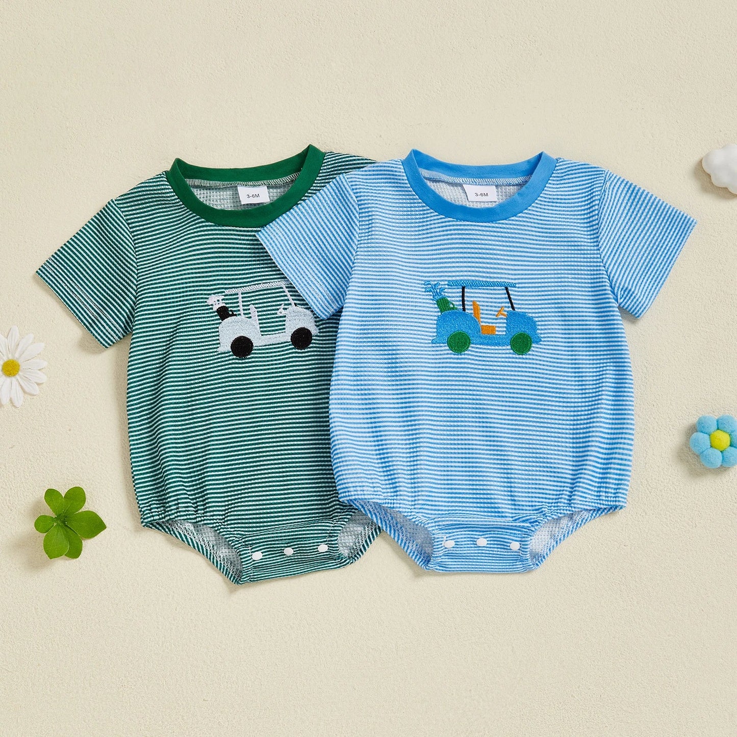 GOLF BUDDY Striped T-Shirt Romper