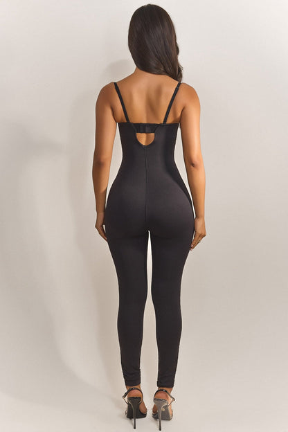 The Sculpt Jumpsuit in Black