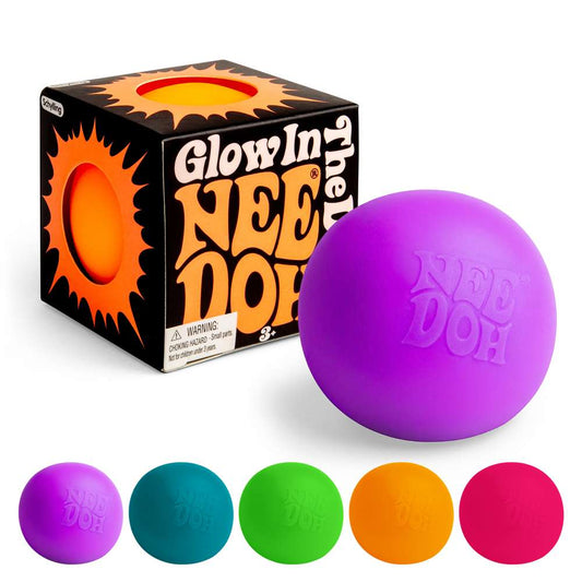 NeeDoh Glow in the Dark Assorted Classic Groovy Glob Squishy Fidget Toy