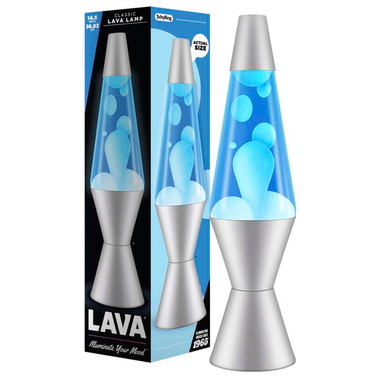 14.5" LAVA Lamp Classic (White/Blue)