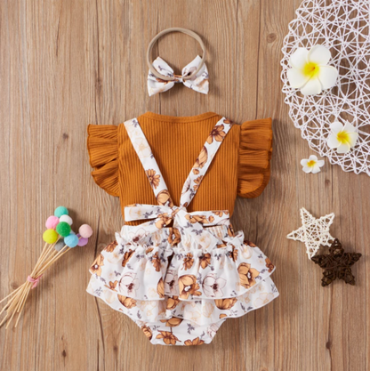 SOPHIE Overall Romper with Headband