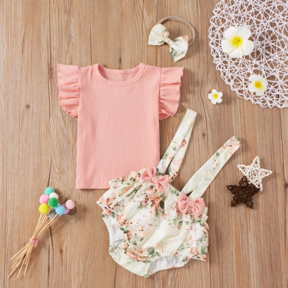 SOPHIE Overall Romper with Headband