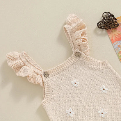 DAISY Knitted Ruffle Romper
