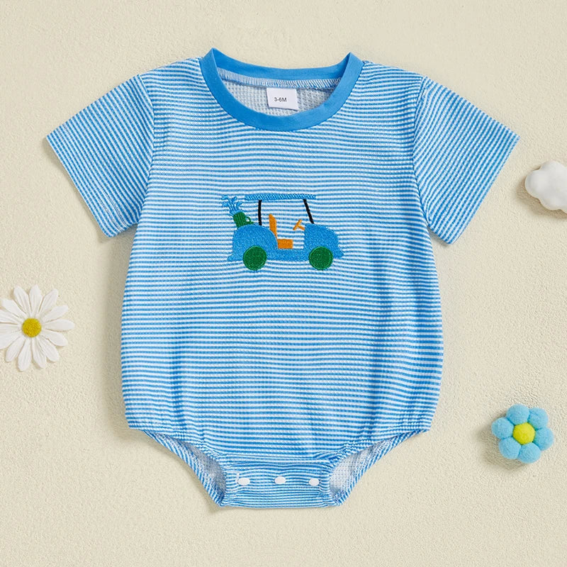 GOLF BUDDY Striped T-Shirt Romper