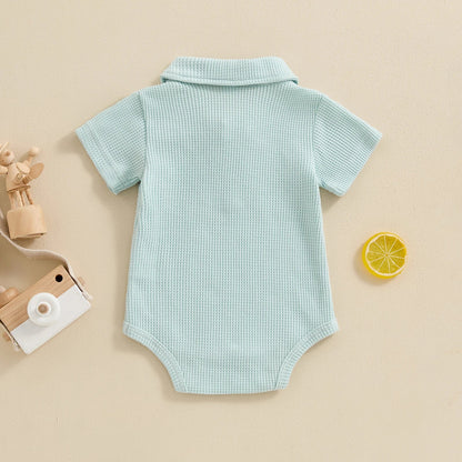 CODY Waffle Knit Polo Onesie