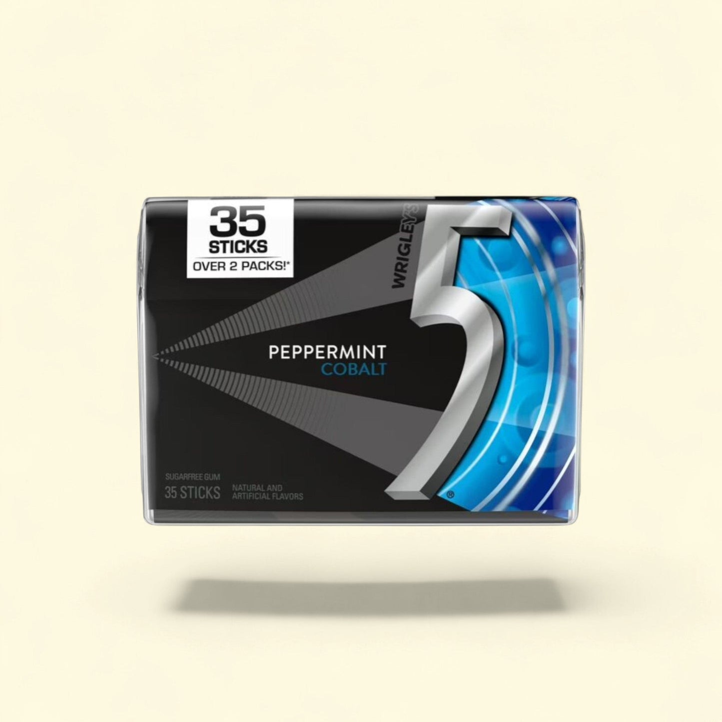5 Gum Peppermint Cobalt Sugar Free Gum, 35-Stick Pack