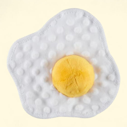 BARK Puppy Side Up Egg Dog Toy, Small and Medium Sizes