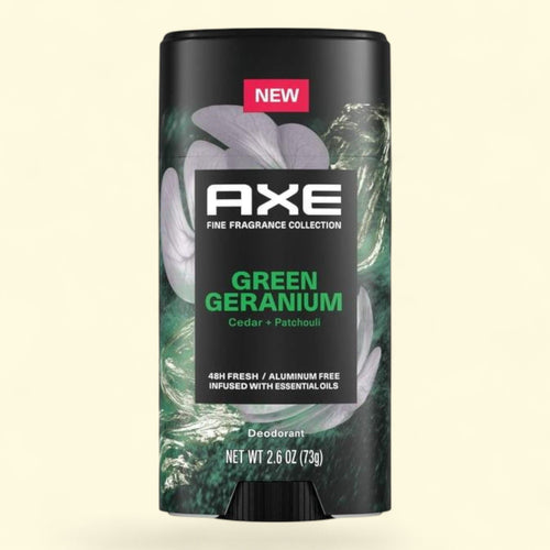 Axe Men's Deodorant Stick, Green Geranium, 2.6 oz