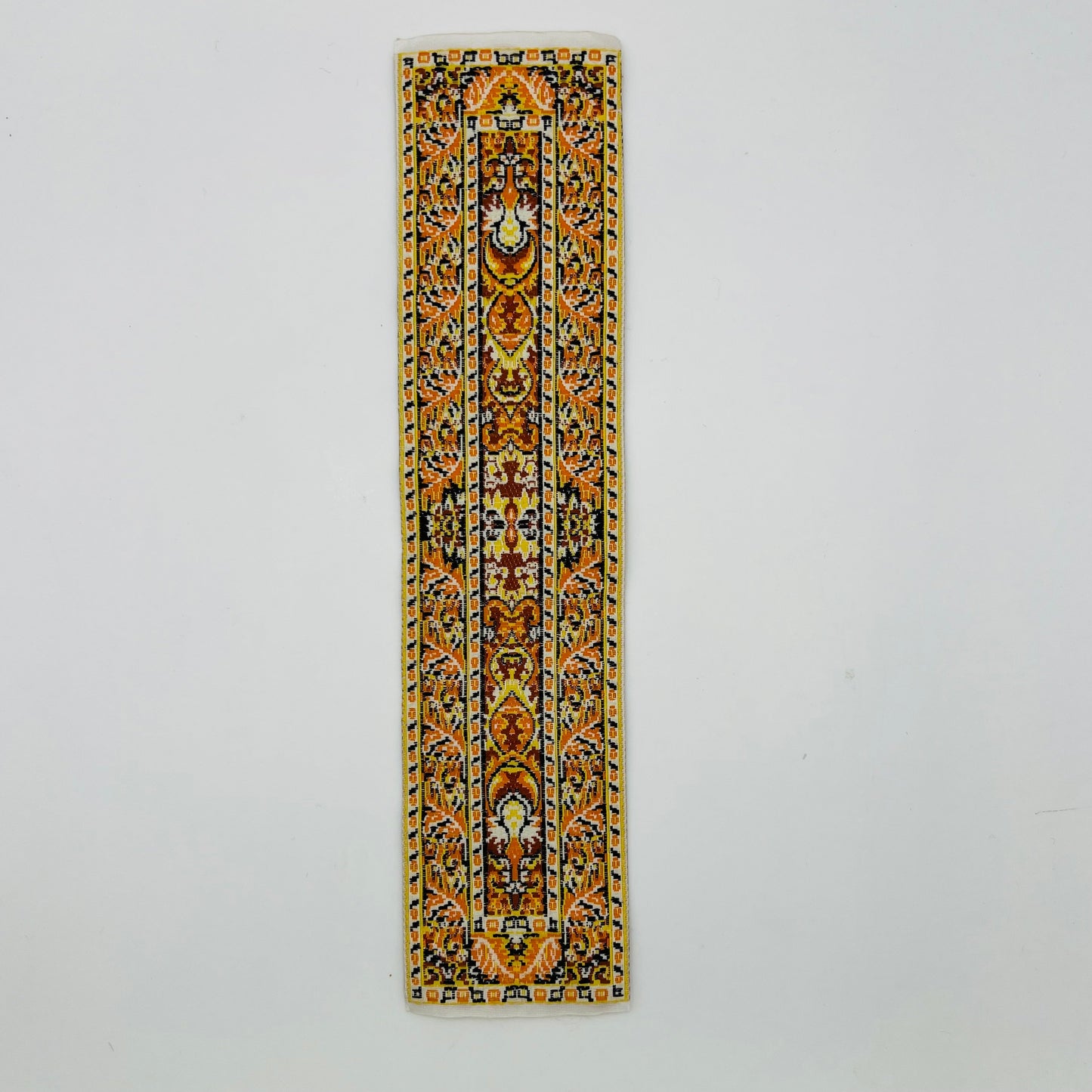 Orange Carpet Runner - Woven - 1/12 Scale Dollhouse Miniature