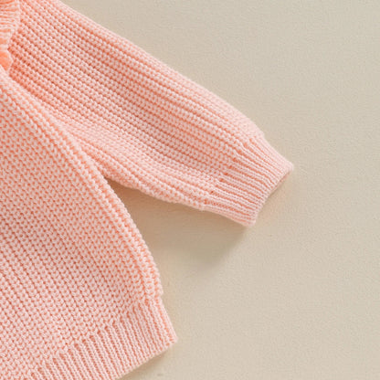 BELLA Ruffle Knitted Sweater
