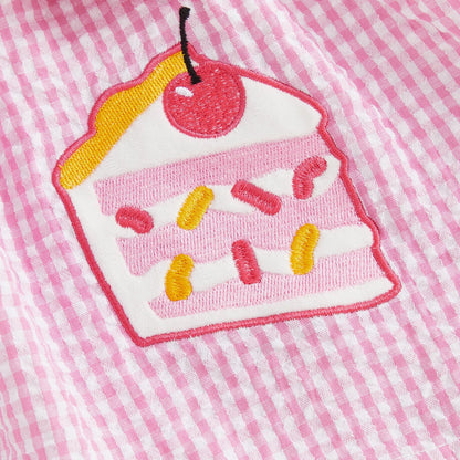 IT'S MY BIRTHDAY Pink Checkered Dress