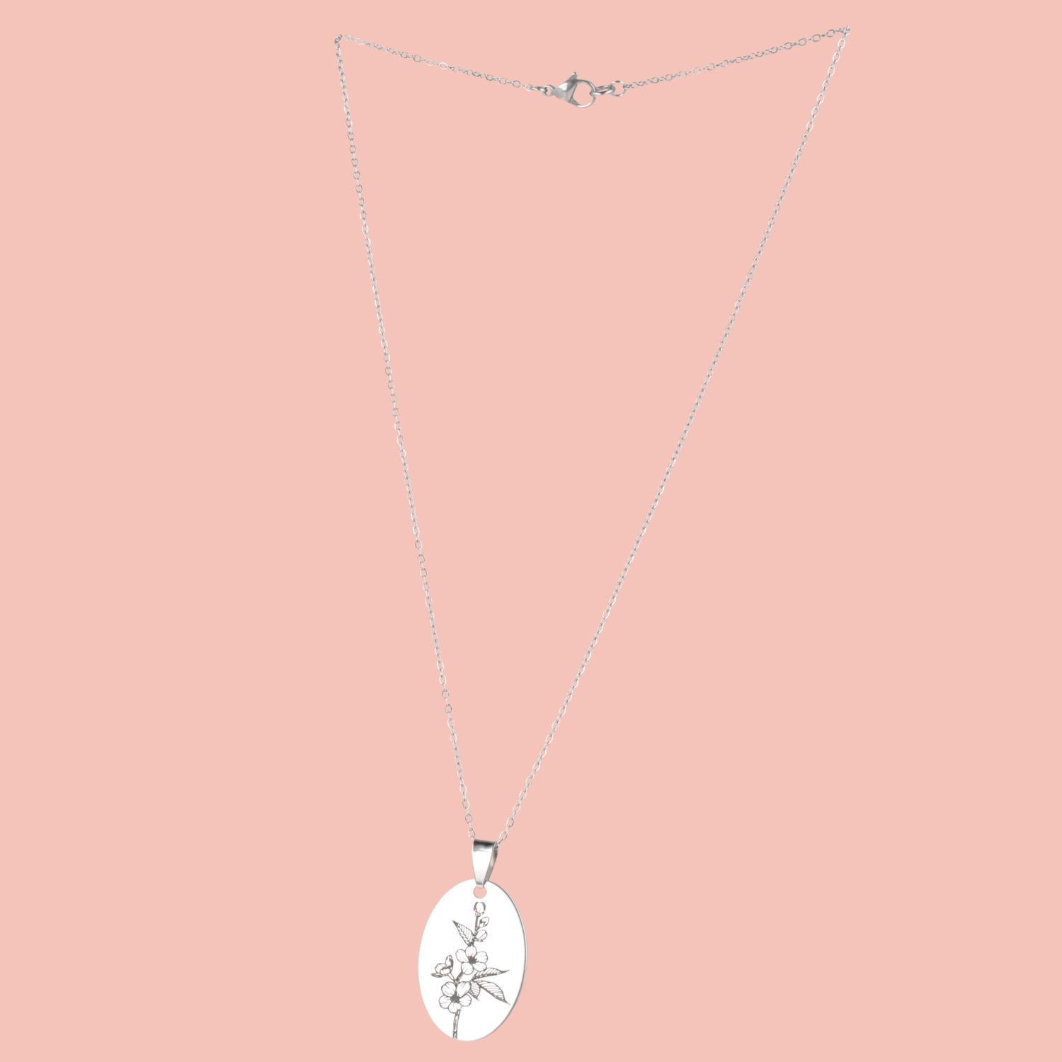 March Birth Flower Necklace - Cherry Blossom