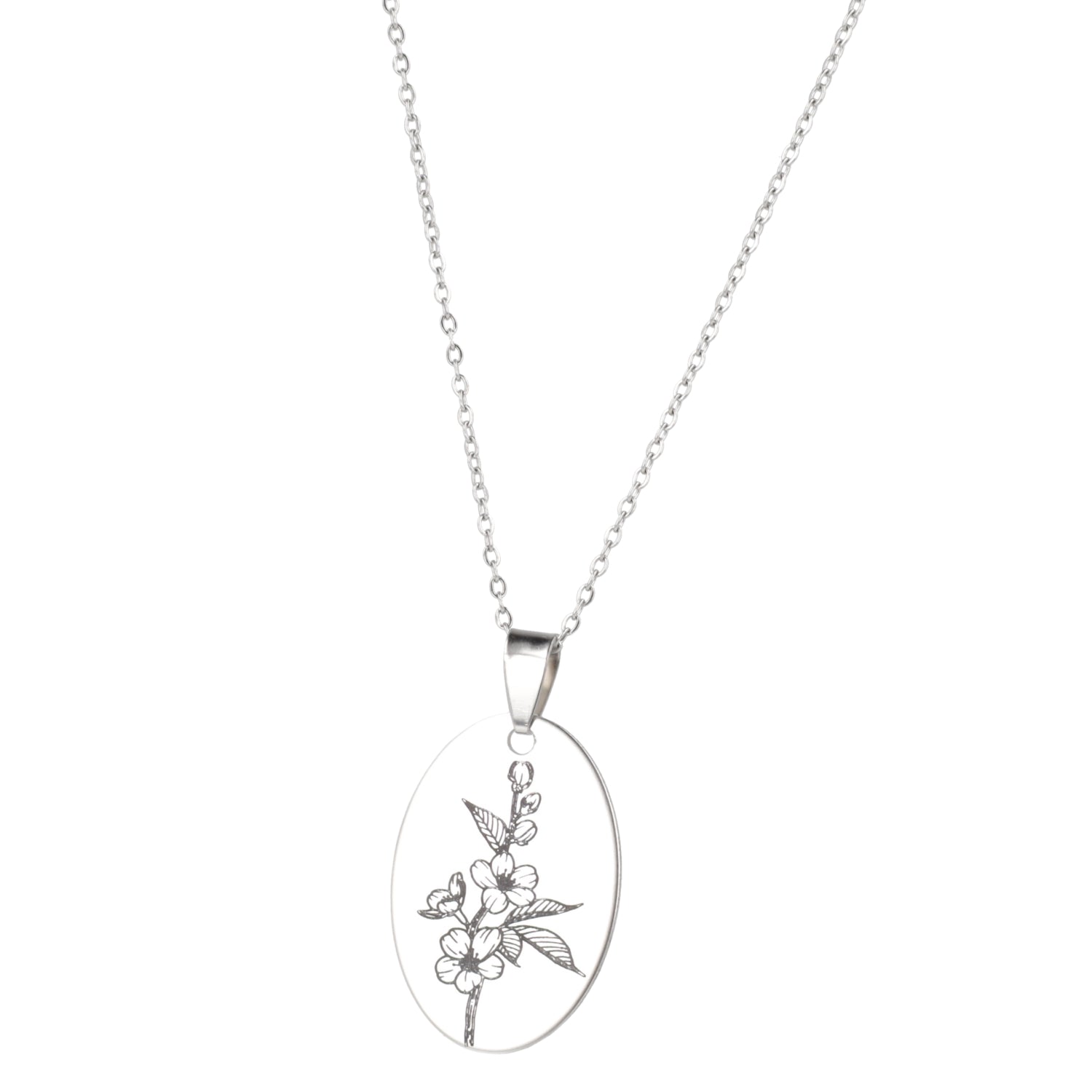 March Birth Flower Necklace - Cherry Blossom