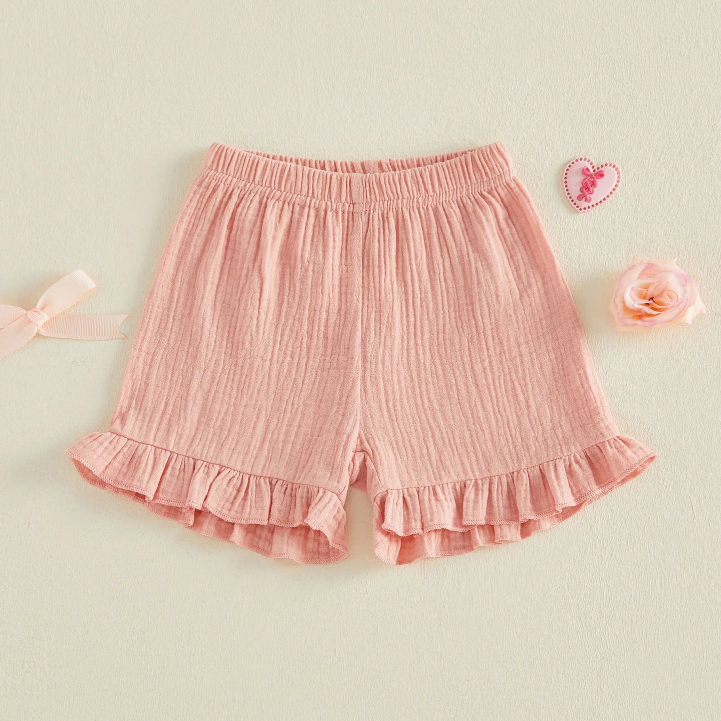SUMMER Muslin Ruffle Shorts